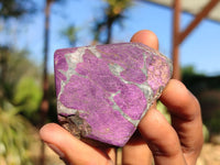 Polished Metallic Purpurite Free Forms With Matte Finish x 6 From Erongo, Namibia - Toprock Gemstones and Minerals 