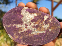 Polished Metallic Purpurite Free Forms With Matte Finish x 6 From Erongo, Namibia - Toprock Gemstones and Minerals 