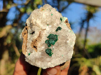 Natural Rare Ball Malachite On Drusi Quartz & Dolomite Matrix  x 6 From Kambove, Congo - Toprock Gemstones and Minerals 