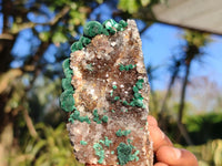 Natural Rare Ball Malachite On Drusi Quartz & Dolomite Matrix  x 6 From Kambove, Congo - Toprock Gemstones and Minerals 