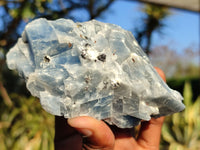 Natural New Sky Blue Calcite Specimens  x 12 From Namibia - Toprock Gemstones and Minerals 