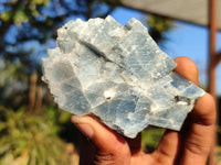 Natural New Sky Blue Calcite Specimens  x 12 From Namibia - Toprock Gemstones and Minerals 