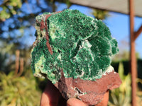 Natural Drusy Coated Malachite & Red Copper Dolomite Matrix Specimens  x 2 From Likasi, Congo - Toprock Gemstones and Minerals 