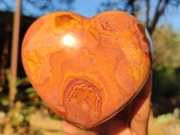 Polished Polychrome / Picasso Jasper Hearts  x 3 From Madagascar - Toprock Gemstones and Minerals 