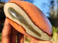 Polished Polychrome / Picasso Jasper Hearts  x 3 From Madagascar - Toprock Gemstones and Minerals 