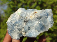 Natural New Sky Blue Calcite Specimens  x 12 From Spitzkop, Namibia - Toprock Gemstones and Minerals 