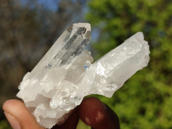 Natural Clear Quartz Crystal Clusters  x 35 From Mpika, Zambia - Toprock Gemstones and Minerals 