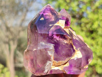 Polished Gemmy Window Amethyst Crystals  x 3 From Madagascar - Toprock Gemstones and Minerals 