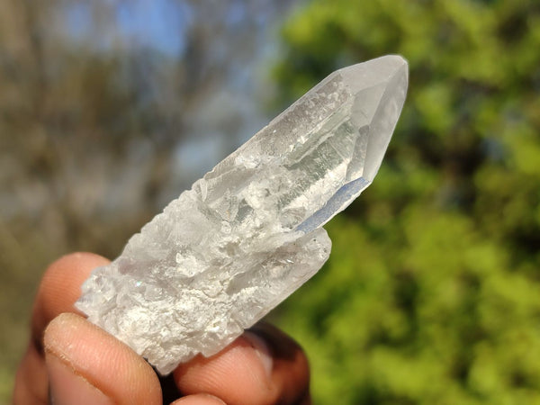 Natural Single Clear Quartz Crystals  x 70 From Zambia - Toprock Gemstones and Minerals 