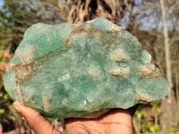 Natural Ice Green Fluorite Stepped Specimen x 1 From Uis, Namibia - Toprock Gemstones and Minerals 