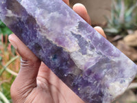 Polished Purple Lepidolite Points  x 2 From Madagascar