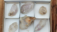 Natural Large Mixed Brandberg Quartz Crystals x 6 From Brandberg, Namibia