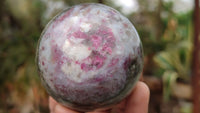 Polished Rubellite Pink Tourmaline Matrix Spheres x 6 From Ambatondrazaka, Madagascar