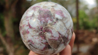 Polished Rubellite Pink Tourmaline Matrix Spheres x 6 From Ambatondrazaka, Madagascar