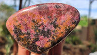 Polished Red Rhodonite Free Forms x 6 From Zimbabwe