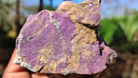 Natural Metallic Purpurite Cobbed Specimens x 12 From Erongo, Namibia