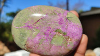 Polished Stichtite & Serpentine Free Forms With Silky Purple Threads  x 6 From Barberton, South Africa