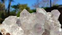 Natural Jacaranda Amethyst Clusters x 2 From Zambia