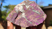 Natural Metallic Purpurite Cobbed Specimens x 12 From Erongo, Namibia