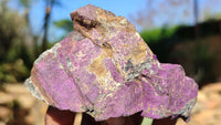 Natural Metallic Purpurite Cobbed Specimens x 12 From Erongo, Namibia