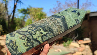 Polished Stromatolite Jasper / Nebula Stone Points x 2 From Katsepy, Madagascar