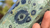 Polished Stromatolite Jasper / Nebula Stone Points x 2 From Katsepy, Madagascar