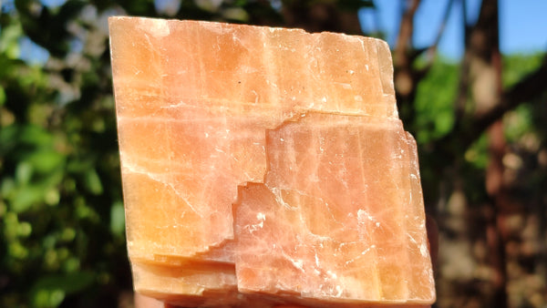 Natural New Sunset Orange Calcite Specimens  x 4 From Spitzkop, Namibia