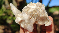 Natural Drusy Quartz Coated Calcite Pseudomorph Crystals x 12 From Alberts Mountain, Lesotho