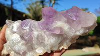 Natural Jacaranda Amethyst Clusters x 2 From Zambia