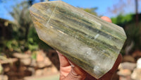 Polished Banded Green Fuchsite Quartz Points  x 6 From Madagascar