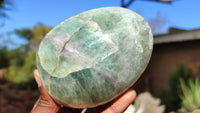 Polished Green Fluorite Standing Free Forms  x 4 From Uis, Namibia