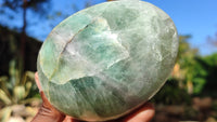 Polished Green Fluorite Standing Free Forms  x 4 From Uis, Namibia