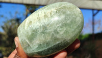 Polished Green Fluorite Standing Free Forms  x 4 From Uis, Namibia