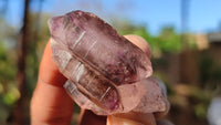 Natural Window Amethyst Crystal Specimens  x 12 From Chiredzi, Zimbabwe