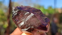 Natural Window Amethyst Crystal Specimens  x 12 From Chiredzi, Zimbabwe