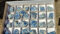 Natural New Sky Blue Calcite Specimens  x 24 From Spitzkop, Namibia