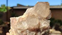 Natural Cascading Smokey Quartz Clusters x 2 From Luena, Congo