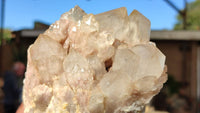 Natural Cascading Smokey Quartz Clusters x 2 From Luena, Congo