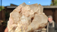 Natural Cascading Smokey Quartz Clusters x 2 From Luena, Congo