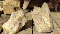 Natural Cascading Smokey Quartz Clusters x 2 From Luena, Congo