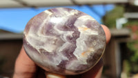 Polished Amethyst Galet / Palm Stones x 12 From Madagascar