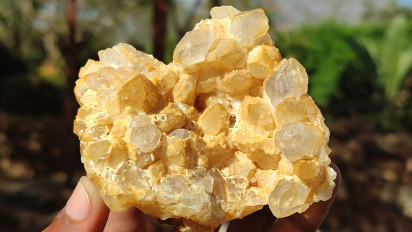 Natural Limonite Quartz Clusters x 4 From Solwezi, Zambia