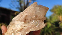 Natural Cascading White Phantom Smokey Quartz Clusters x 6 From Luena, Congo