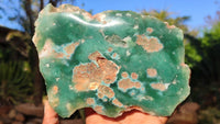 Polished One Side Polished Emerald Mtorolite Plates  x 3 From Zimbabwe