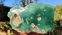 Polished One Side Polished Emerald Mtorolite Plates  x 3 From Zimbabwe