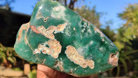 Polished One Side Polished Emerald Mtorolite Plates  x 3 From Zimbabwe