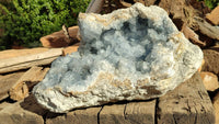 Natural Extra Large Blue Celestite Geode Specimen  x 1 From Madagascar