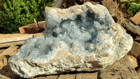 Natural Extra Large Blue Celestite Geode Specimen  x 1 From Madagascar