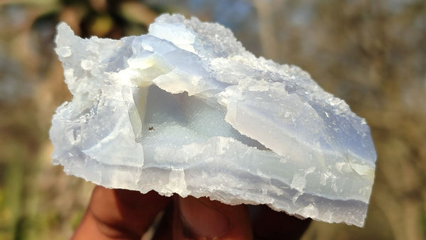 Natural Etched Blue Chalcedony Specimens  x 35 From Nsanje, Malawi