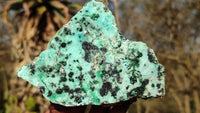 Natural Drusy Chrysocolla & Malachite Dolomite Specimens x 3 From Congo